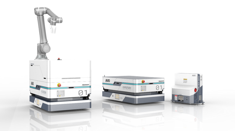 壹定发數位開發的自主式移動機器人（AMR250M），搭配全向輪並結合AI演算法、2D LiDAR、3D攝影機等技術，協助客戶實現產線全自動化